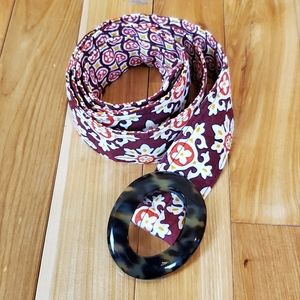 Vera Bradley Medallion Fabric Belt‎ 44.5" Long
